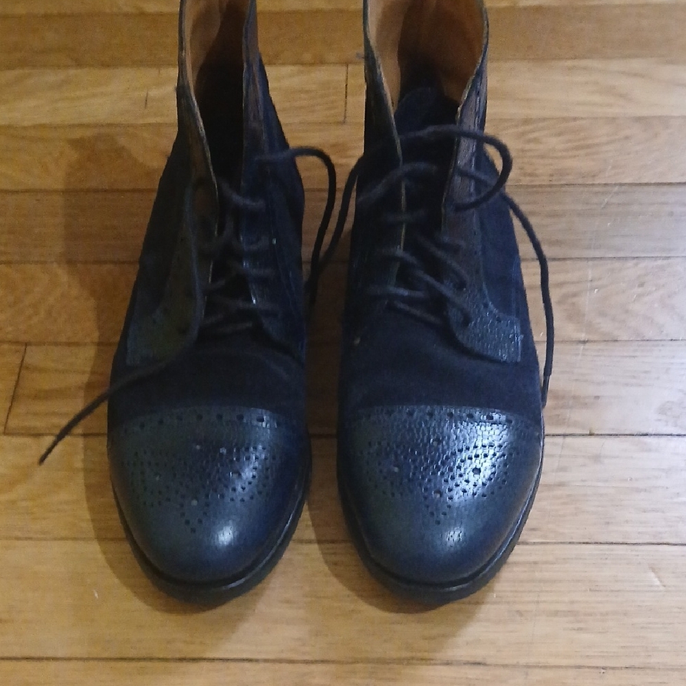 Women's Black Lace-Up Ankle Boots